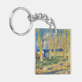 Vincent van Gogh - Der blaue Zug Schlüsselanhänger (Vorderseite links)