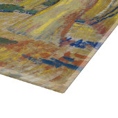Vincent van Gogh - Der blaue Zug Schneidebrett (Ecke)
