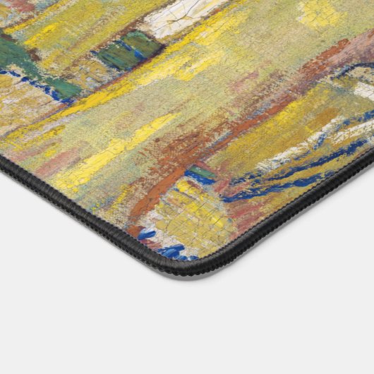 Vincent van Gogh - Der blaue Zug Schreibtischunterlage (Ecke)