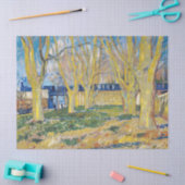 Vincent van Gogh - Der blaue Zug Seidenpapier (Basteln)