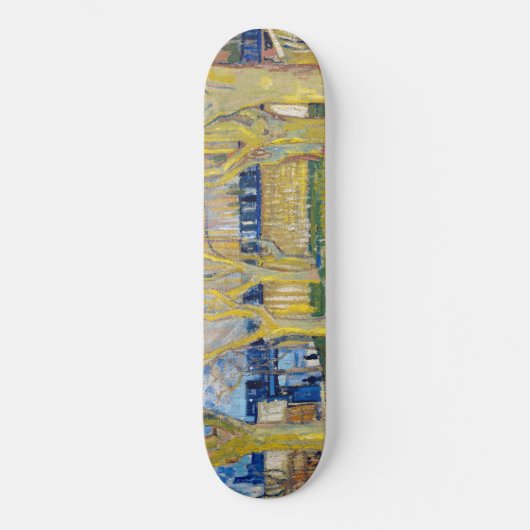 Vincent van Gogh - Der blaue Zug Skateboard (Vorderseite)