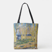 Vincent van Gogh - Der blaue Zug Tasche (Rückseite)