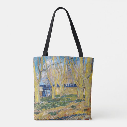 Vincent van Gogh - Der blaue Zug Tasche (Rückseite)
