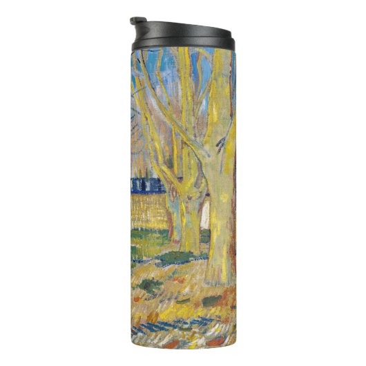 Vincent van Gogh - Der blaue Zug Thermosbecher (Nach rechts gedreht)