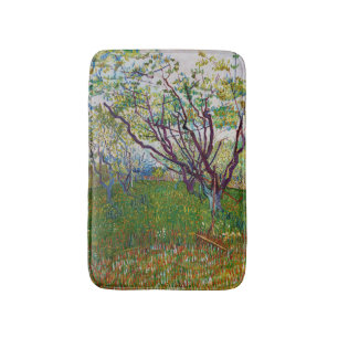 Vincent van Gogh - Der blühende Obstgarten Badematte