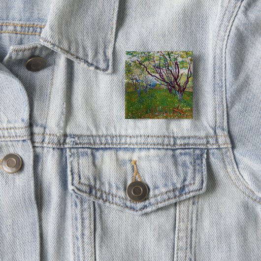 Vincent van Gogh - Der blühende Obstgarten Button (Beispiel)