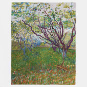 Vincent van Gogh - Der blühende Obstgarten Fleecedecke (Vorderseite)