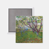 Vincent van Gogh - Der blühende Obstgarten Magnet (Vorderseite/Rückseite)