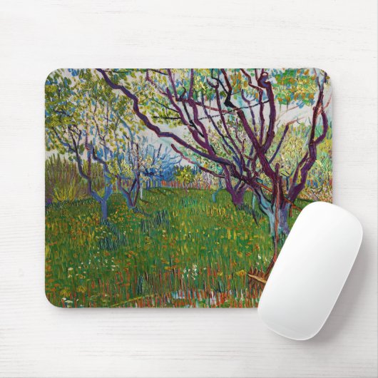 Vincent van Gogh - Der blühende Obstgarten Mousepad (Mit Mouse)