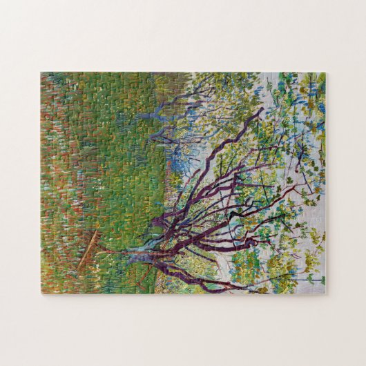 Vincent van Gogh - Der blühende Obstgarten Puzzle (Horizontal)