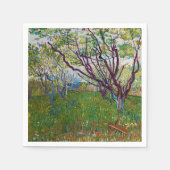 Vincent van Gogh - Der blühende Obstgarten Serviette (Vorderseite)