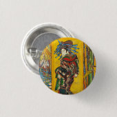 Vincent Van Gogh Der Courtesan nach Eisen Button (Vorne & Hinten)