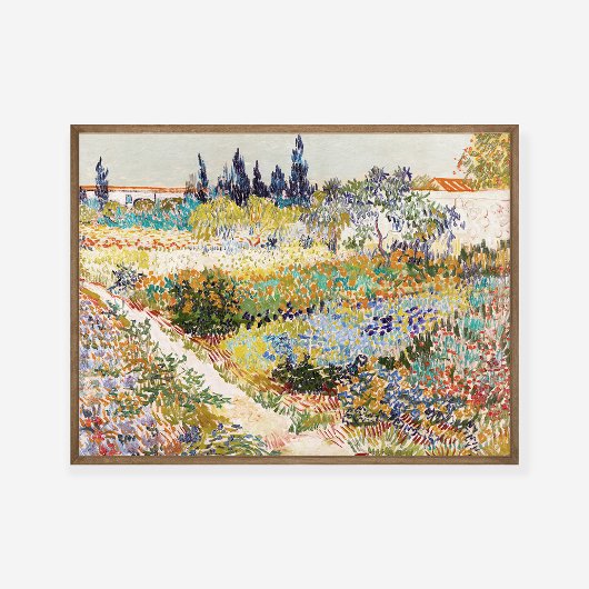 Vincent van Gogh Der Garten am Arles 1888 Gemälde Poster