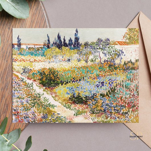 Vincent van Gogh Der Garten am Arles 1888 Gemälde Postkarte