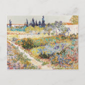 Vincent van Gogh Der Garten am Arles 1888 Gemälde Postkarte (Vorderseite)