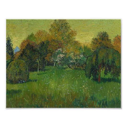 Vincent van Gogh - Der Garten des Dichters Fotodruck (Vorne)