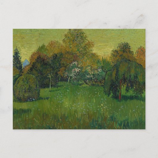 Vincent van Gogh - Der Garten des Dichters Postkarte (Vorderseite)