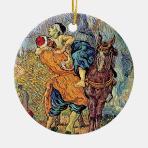 Vincent Van Gogh - Der gute Samariter - die schöne Keramik Ornament