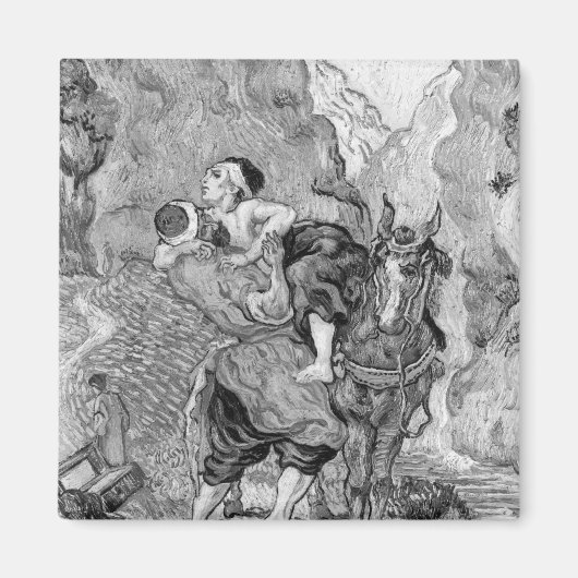 Vincent van Gogh | Der gute Samariter Magnet (Vorne)