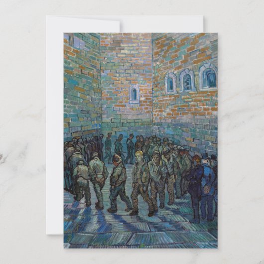 Vincent van Gogh - Der Hof des Gefängnisses Einladung (Vorderseite)