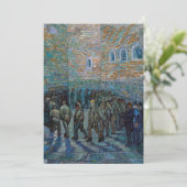 Vincent van Gogh - Der Hof des Gefängnisses Einladung (Stehend Vorderseite)