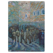 Vincent van Gogh - Der Hof des Gefängnisses Klemmbrett (Rückseite)