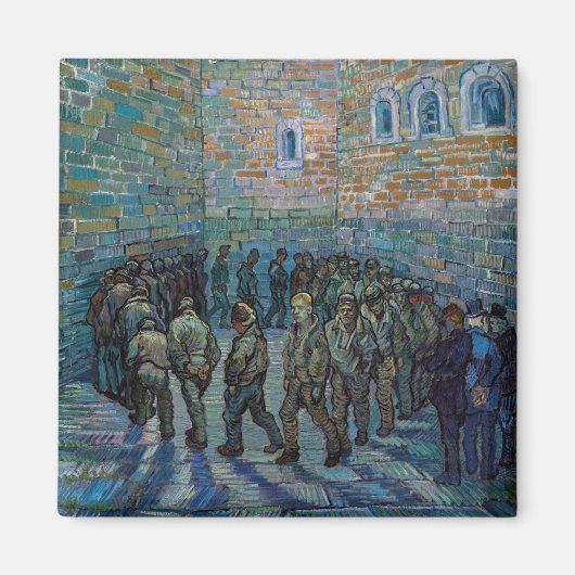 Vincent van Gogh - Der Hof des Gefängnisses Magnet (Vorne)