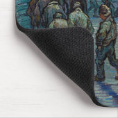 Vincent van Gogh - Der Hof des Gefängnisses Mousepad (Ecke)