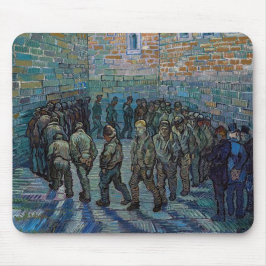 Vincent van Gogh - Der Hof des Gefängnisses Mousepad (Vorne)
