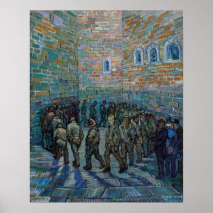 Vincent van Gogh - Der Hof des Gefängnisses Poster