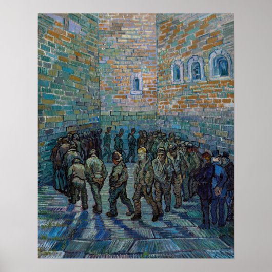 Vincent van Gogh - Der Hof des Gefängnisses Poster (Vorne)
