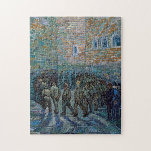 Vincent van Gogh - Der Hof des Gefängnisses Puzzle (Vertikal)