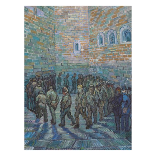 Vincent van Gogh - Der Hof des Gefängnisses Tischdecke (Vorderseite)