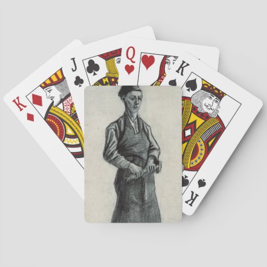 Vincent van Gogh | der junge Schmied, 1882 Spielkarten (Rückseite)
