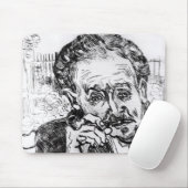 Vincent van Gogh | der Mann mit dem Rohr Mousepad (Mit Mouse)