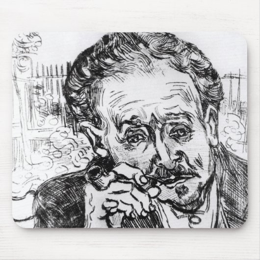 Vincent van Gogh | der Mann mit dem Rohr Mousepad (Vorne)