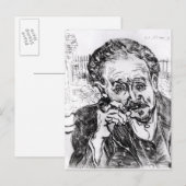 Vincent van Gogh | der Mann mit dem Rohr Postkarte (Vorne/Hinten)