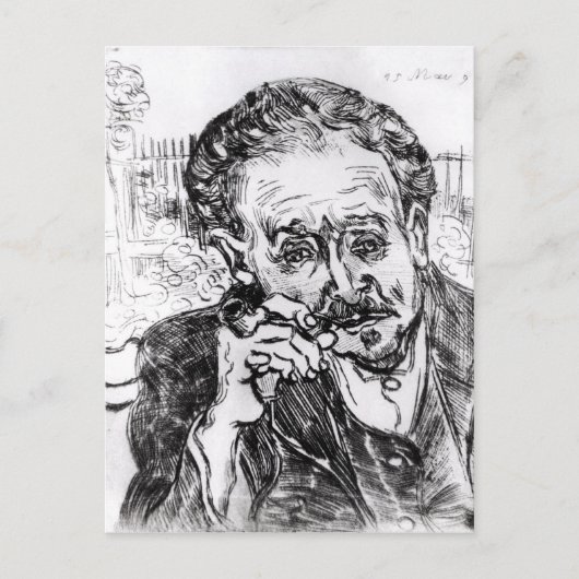 Vincent van Gogh | der Mann mit dem Rohr Postkarte (Vorderseite)