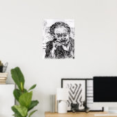 Vincent van Gogh | Der Mann mit der Rohrleitung Poster (Heimbüro)