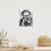 Vincent van Gogh | Der Mann mit der Rohrleitung Poster (Küche)