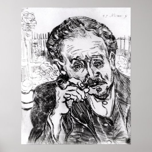 Vincent van Gogh | Der Mann mit der Rohrleitung Poster (Vorne)