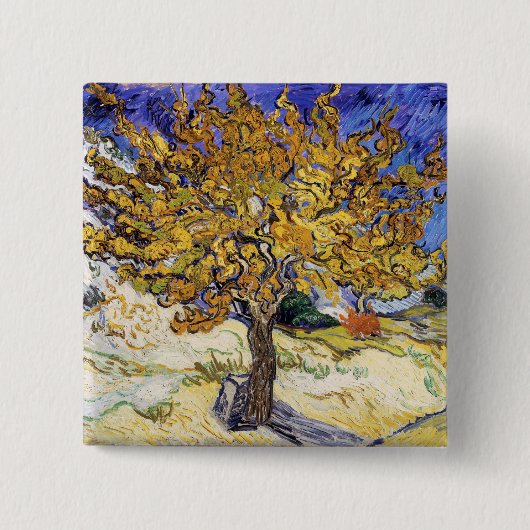 Vincent van Gogh - Der Maulbeerbaum Button (Vorderseite)