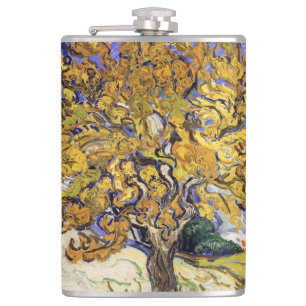 Vincent van Gogh - Der Maulbeerbaum Flachmann