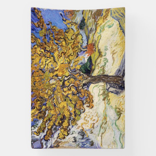Vincent van Gogh - Der Mulberry-Baum Banner (Vertikal)
