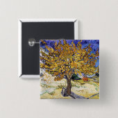 Vincent van Gogh - Der Mulberry-Baum Button (Vorne & Hinten)
