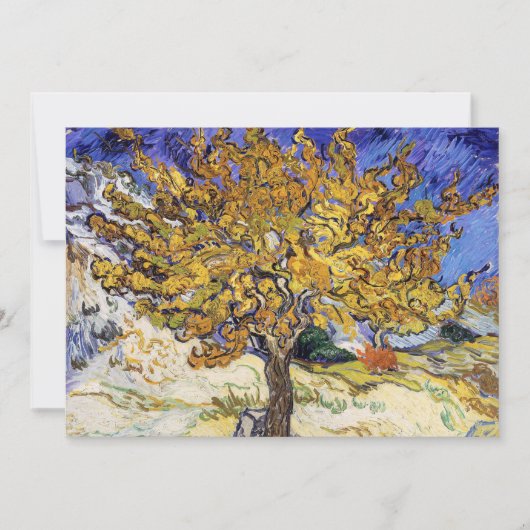 Vincent van Gogh - Der Mulberry-Baum Einladung (Vorderseite)