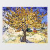 Vincent van Gogh - Der Mulberry-Baum Fensteraufkleber (Blatt)