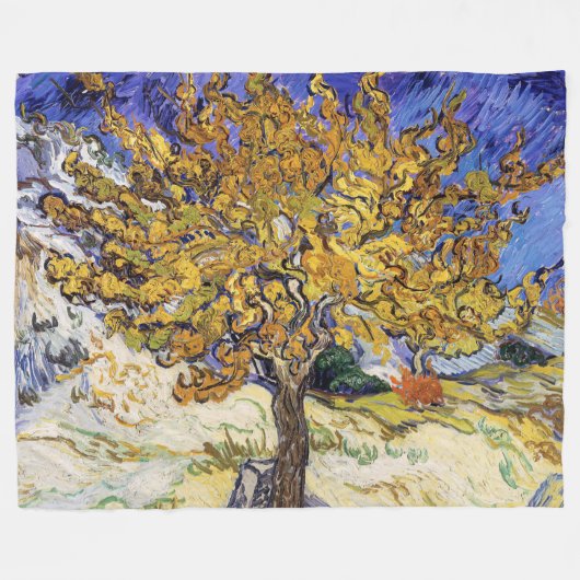 Vincent van Gogh - Der Mulberry-Baum Fleecedecke (Vorderseite (Horizontal))
