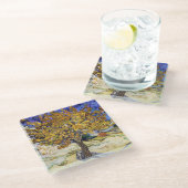 Vincent van Gogh - Der Mulberry-Baum Glasuntersetzer (Schrägansicht)