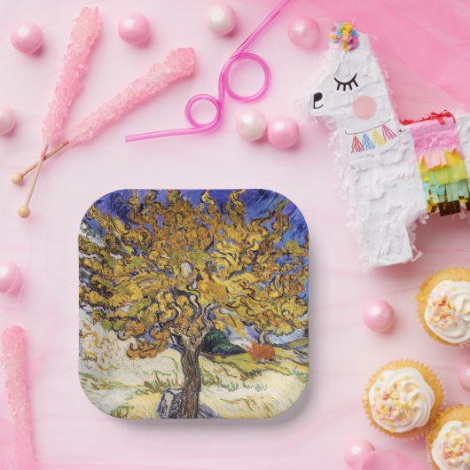 Vincent van Gogh - Der Mulberry-Baum Pappteller (Party)